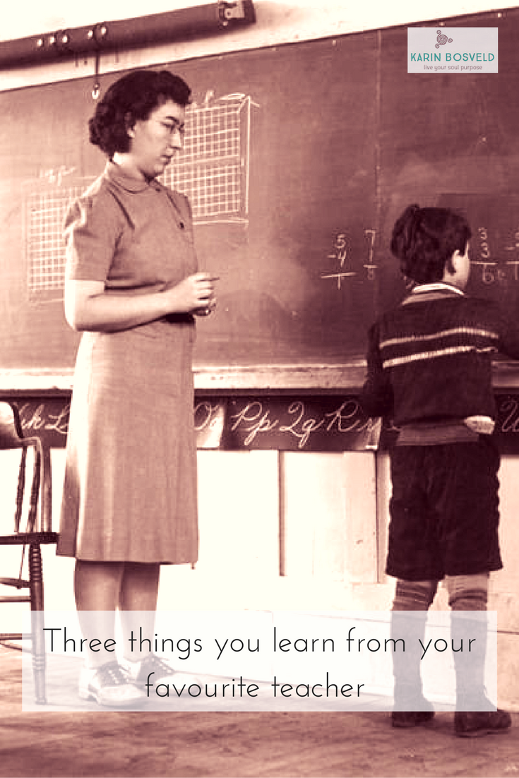 Three things your learn from your favourite teacher
